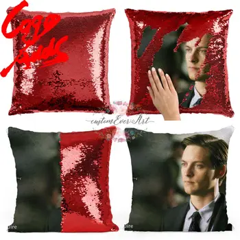 Tobey Maguire china pagalvę | china Užvalkalas | Dviejų spalvų pagalvę | dovana jai | dovana jam | pagalvės | magic pagalvė
